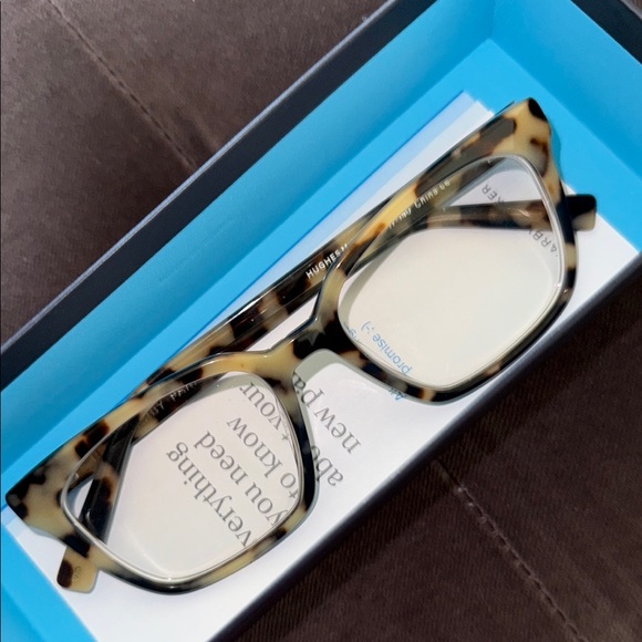 Warby Parker Hughes Medium in Marzipan Tortoise Shell EyeGlass Frames , EUC - Picture 8 of 8